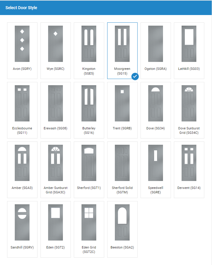 Select Door Style