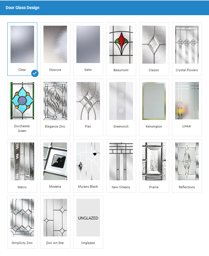 door glass design